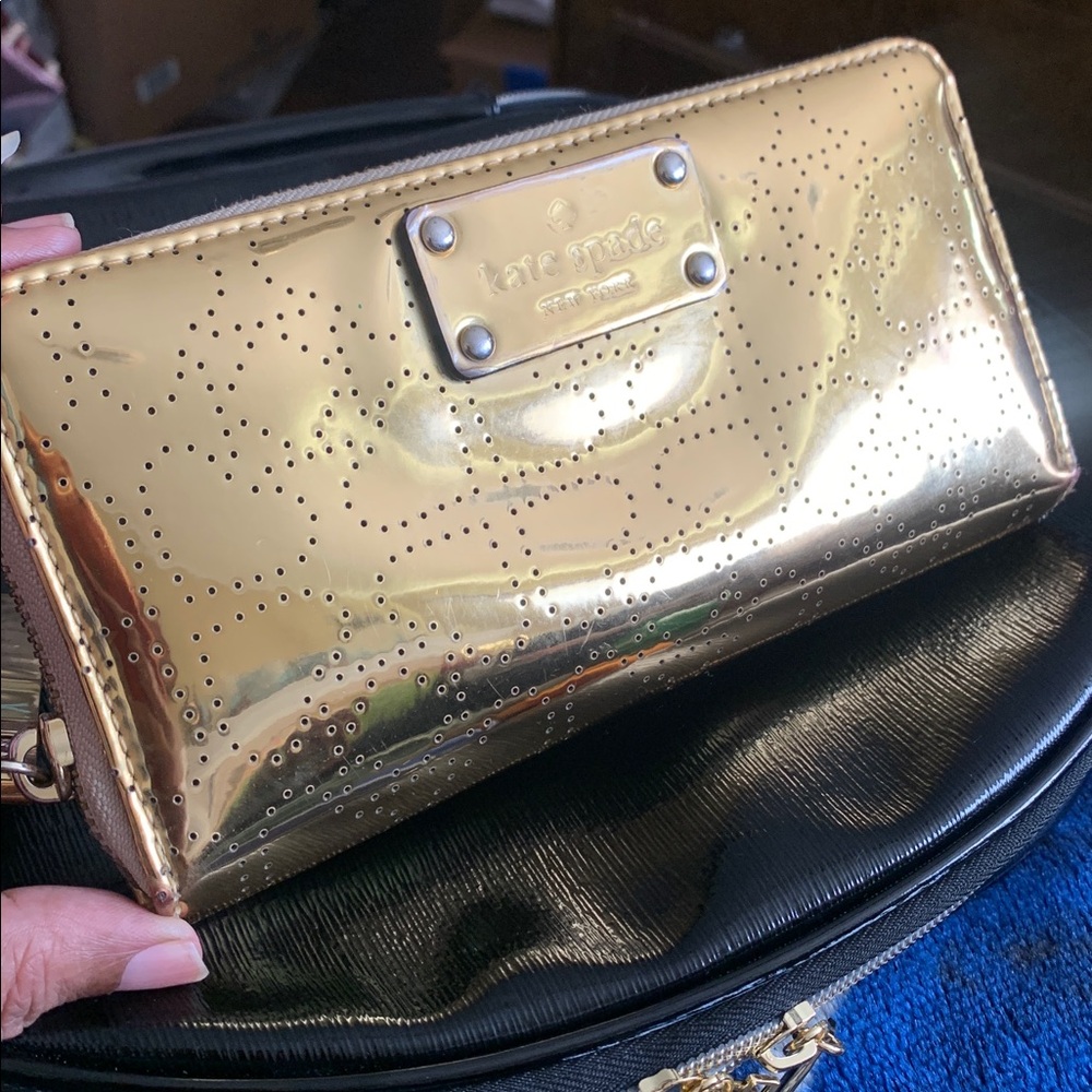 Kate Spade Metallic Gold Wallet